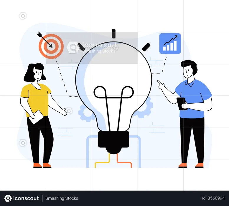 Startup-Idee  Illustration