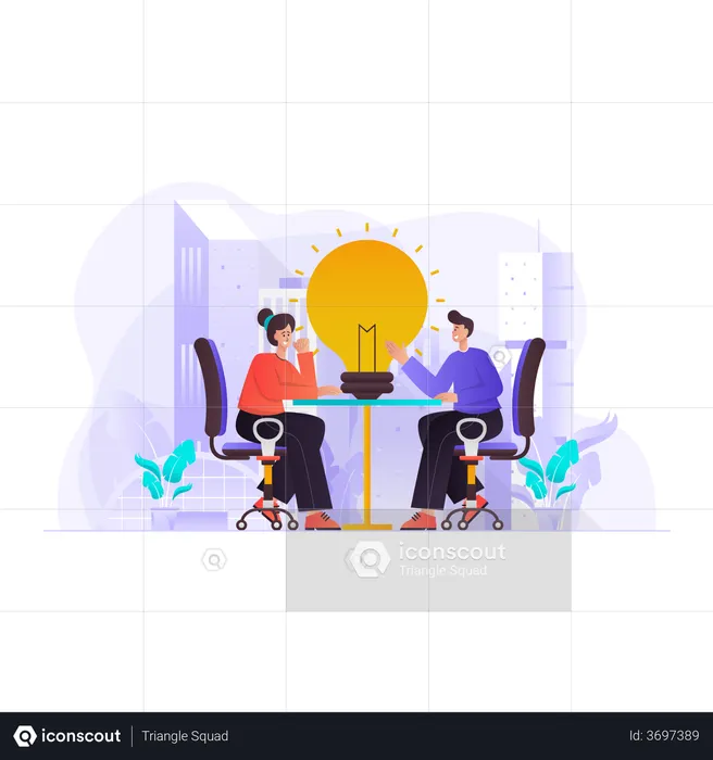 Startup-Idee  Illustration