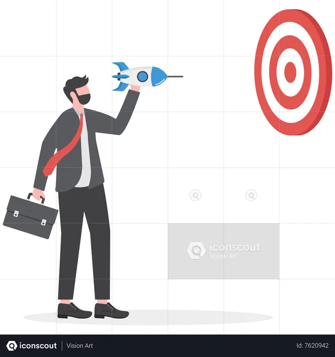 Startup success target  Illustration