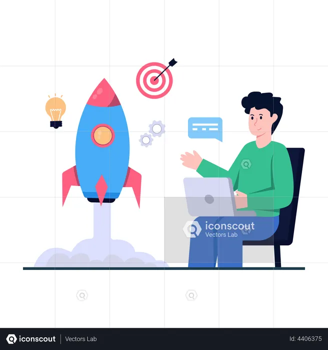 Startup target planning  Illustration