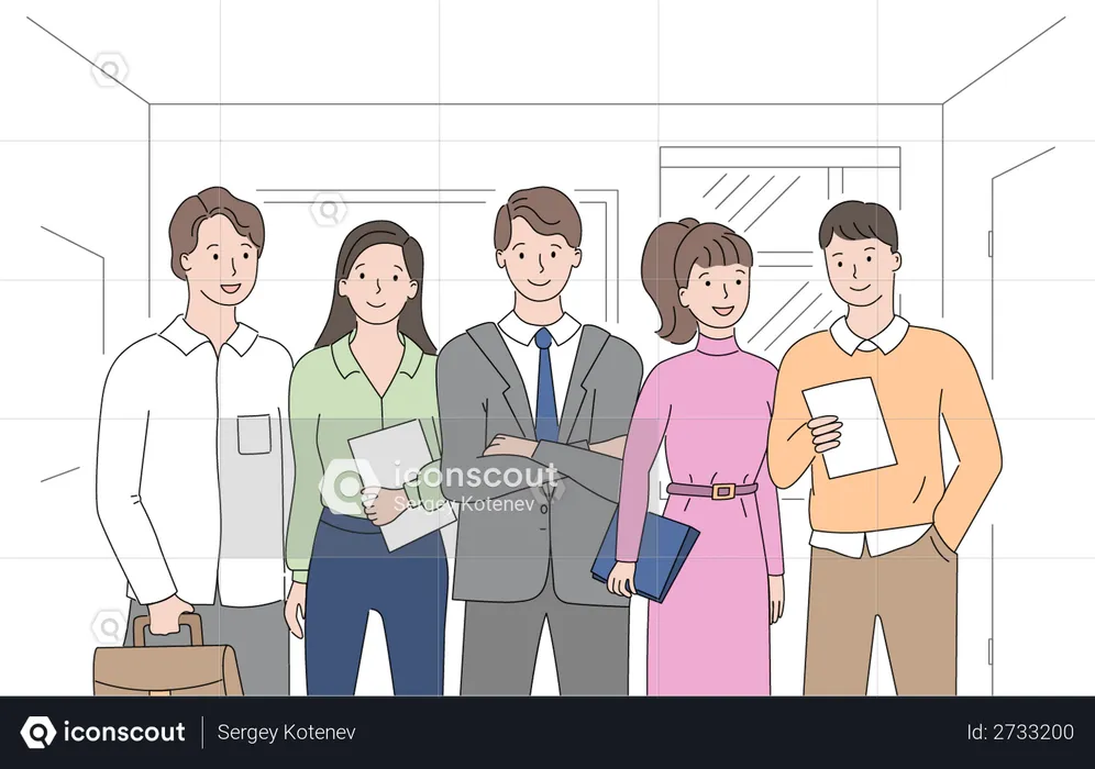 Startup team  Illustration