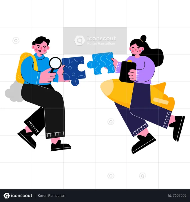 Startup Team Work  Illustration