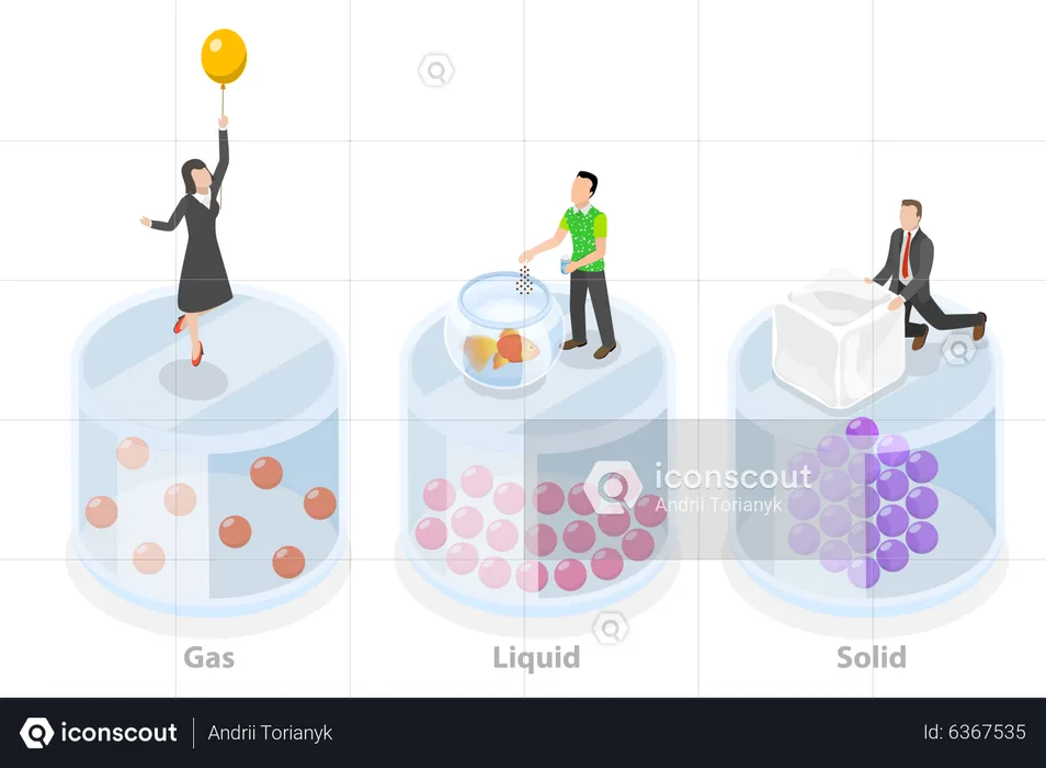 State Of Matter  Illustration