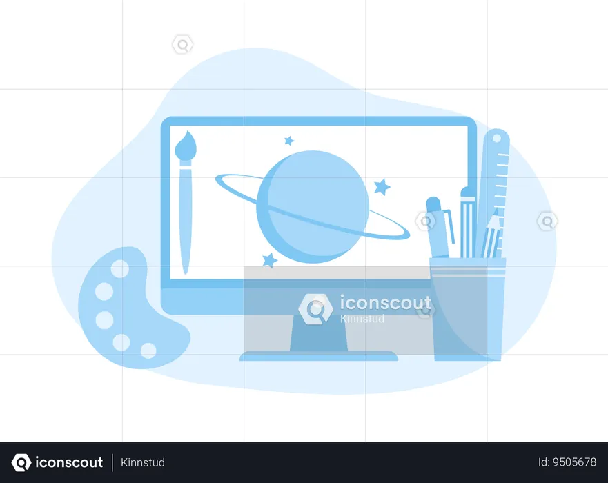 Stationery equipment  Illustration