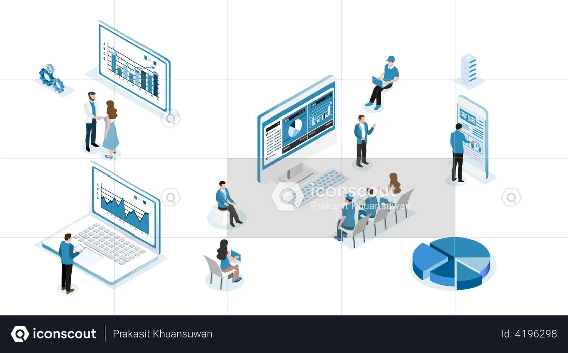 Statistical analysis in meeting  Illustration