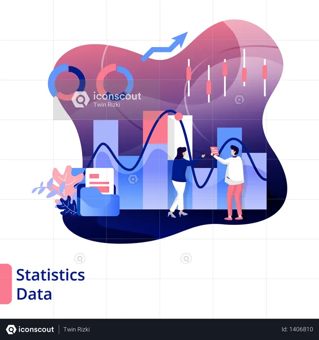 Statistics Data  Illustration