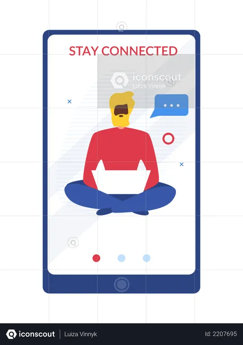 Stay connected  Illustration