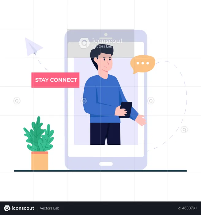 Stay Connected  Illustration