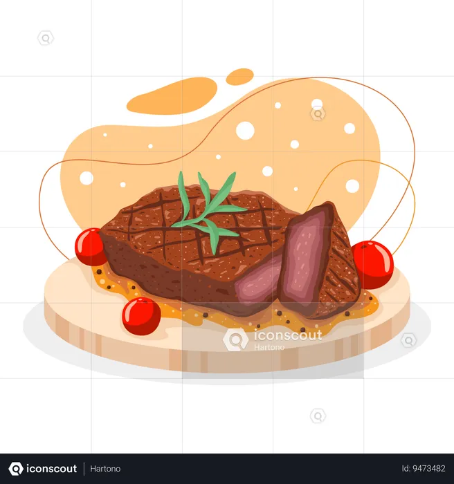 Steak  Illustration
