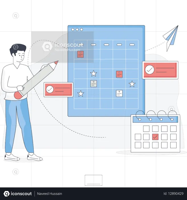 Step-by-step guide on creating a calendar using React framework with code snippets and visual examples  Illustration