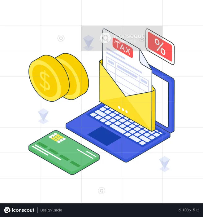 Steuermail  Illustration