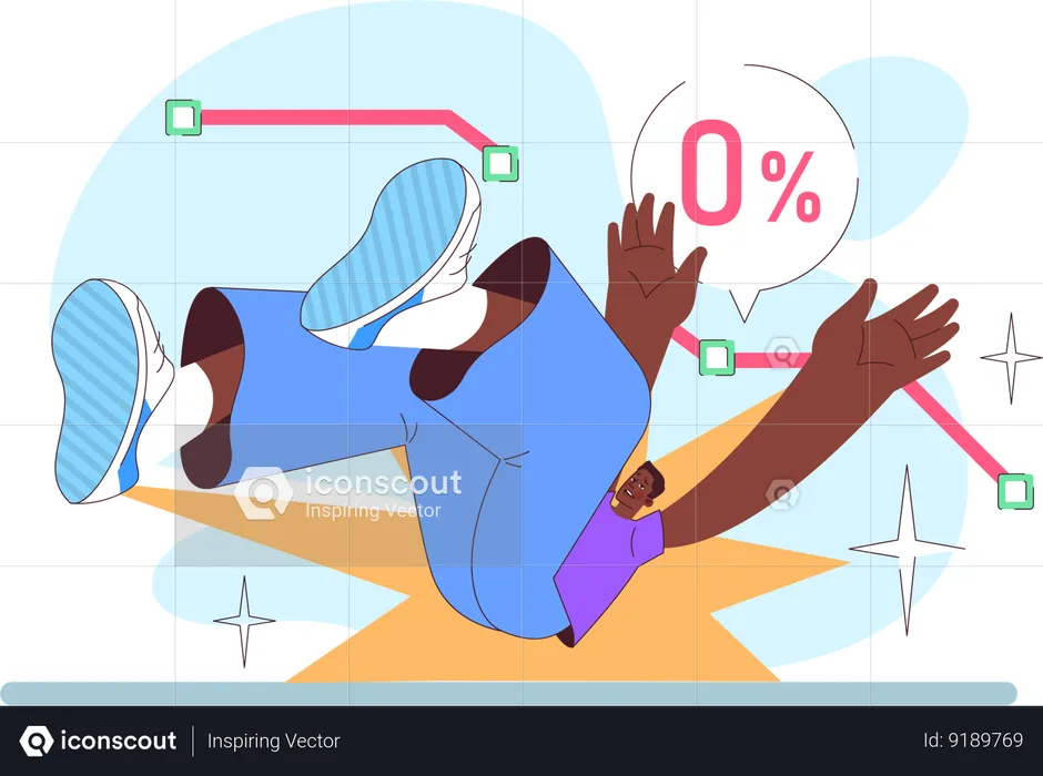 Stock Investment loss  Illustration