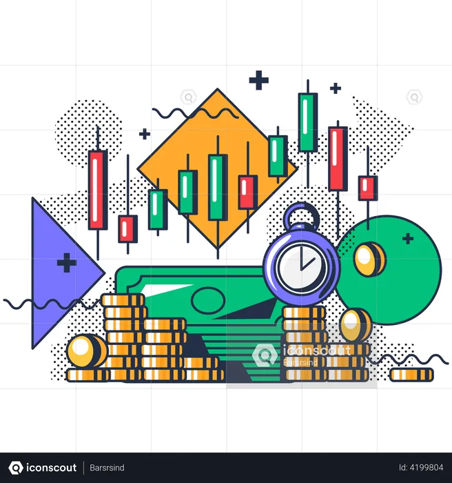 Stock market analysis  Illustration