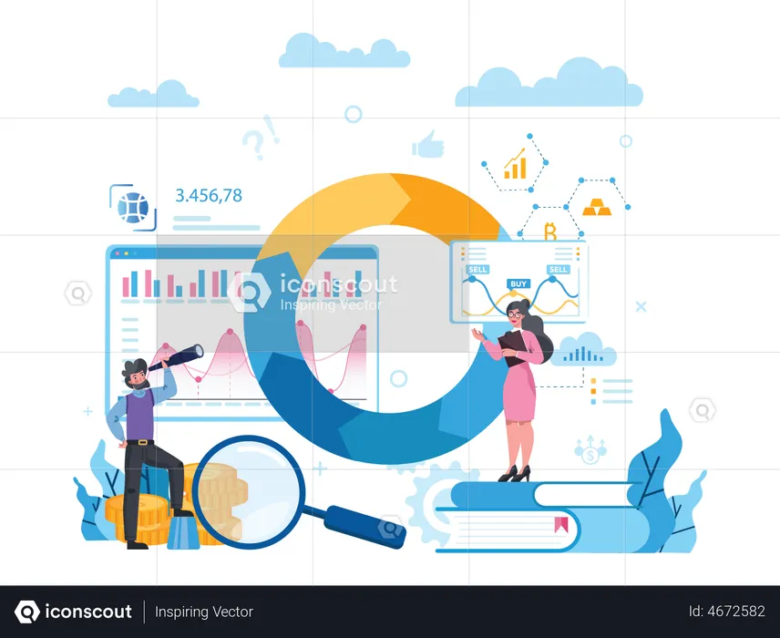 Stock Market Analysis  Illustration