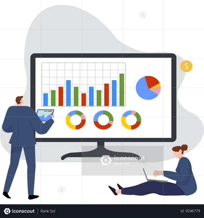 Stock Market analysis  Illustration