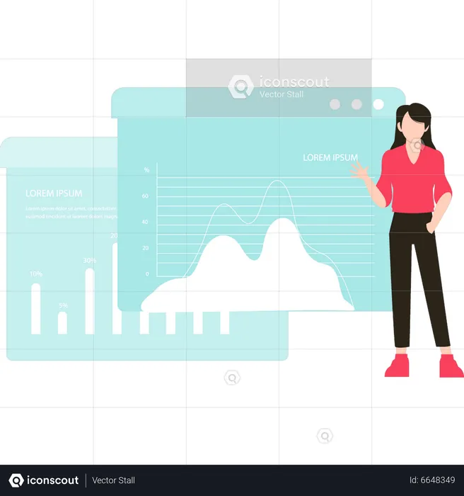 Stock market analysis  Illustration