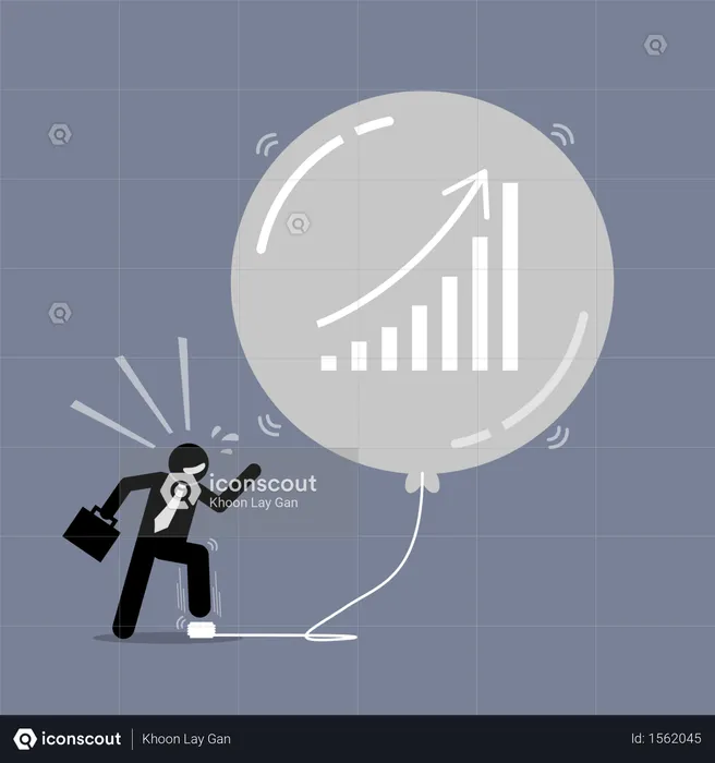 Stock Market Bubble  Illustration
