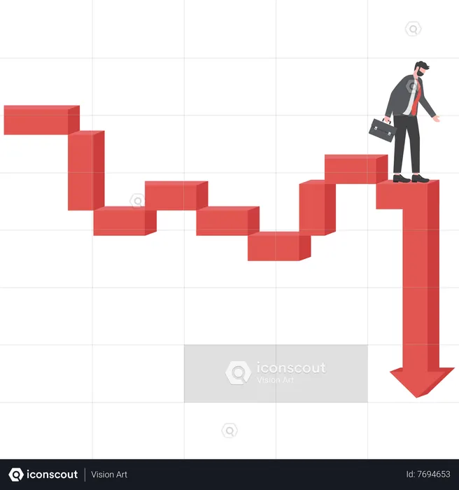 Stock market crisis  Illustration