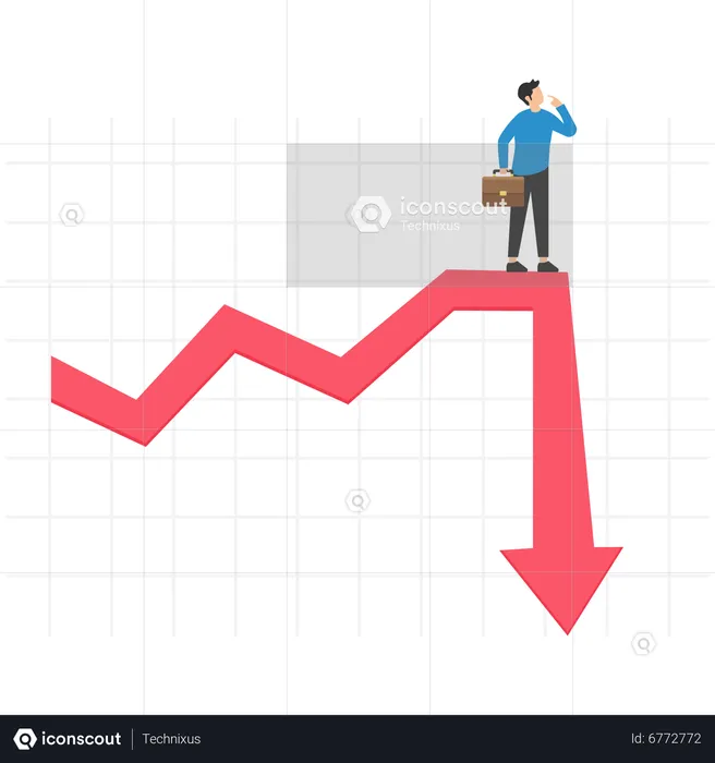 Best Stock Market Decline Illustration Download In Png & Vector Format