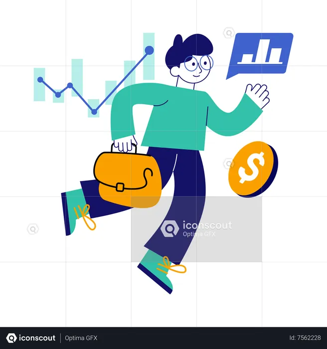 Stock Market Trading  Illustration