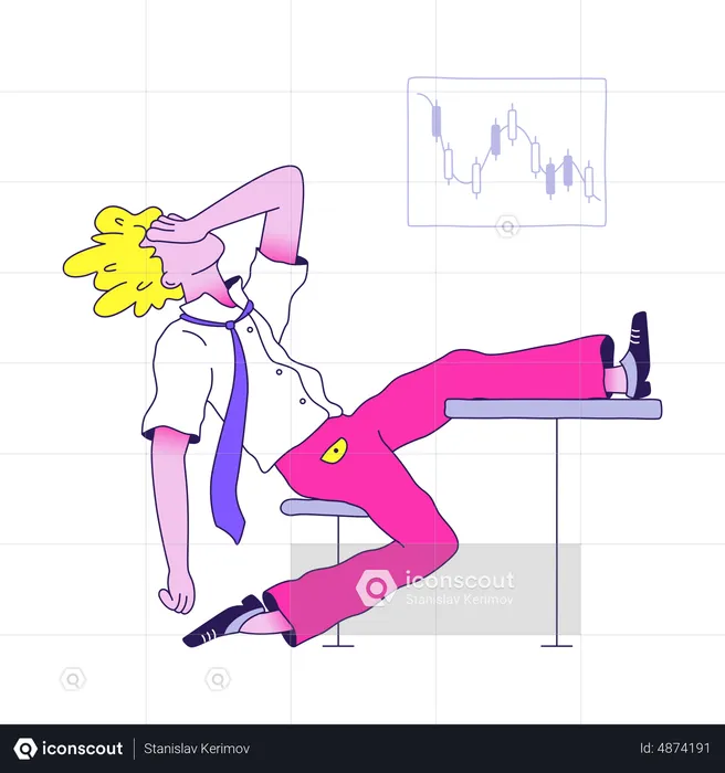 Stock market trading  Illustration