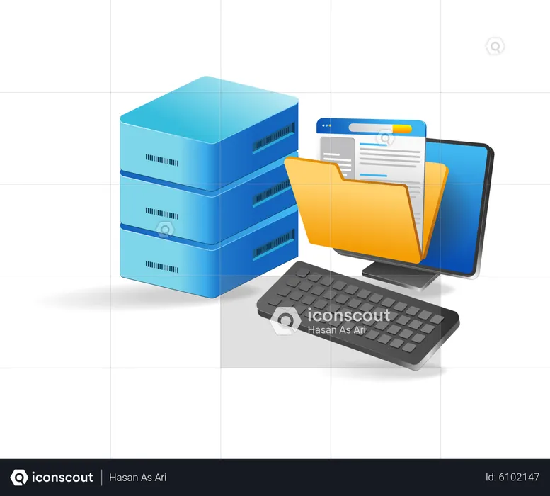 Stockage de données informatiques  Illustration