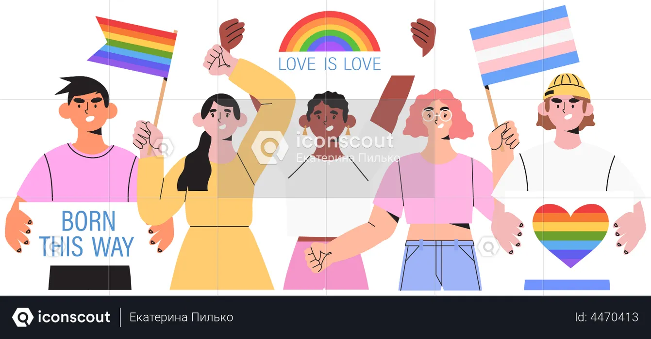 Pride-Monat  Illustration