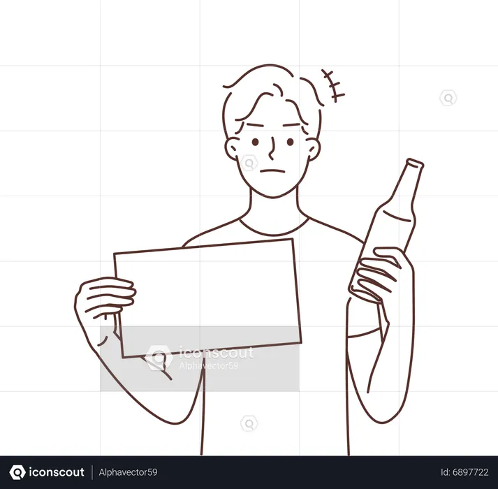 Stop alcohol  Illustration