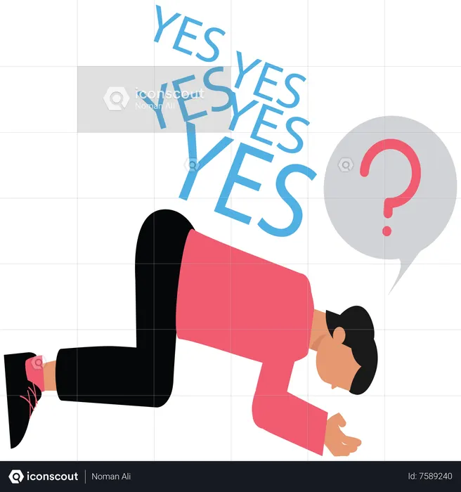 Stop always saying yes  Illustration