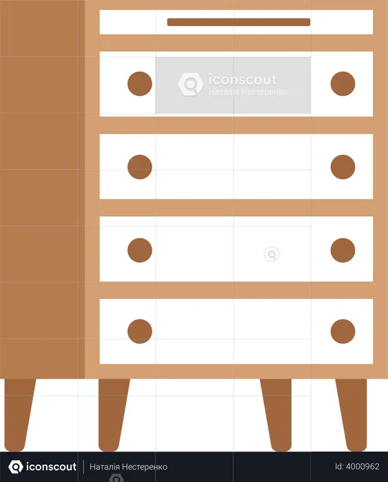Storage cabinet for living room  Illustration