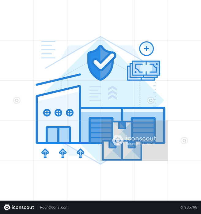 Best Premium Storage Insurance Illustration download in PNG & Vector format