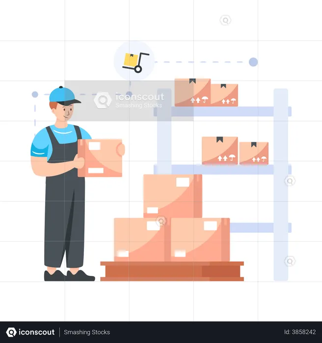 Storage Racks  Illustration