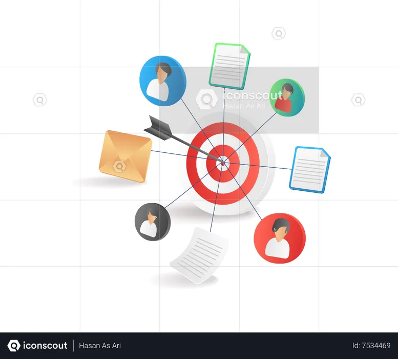 Stratégie et cible recherche d'un large réseau de clients  Illustration