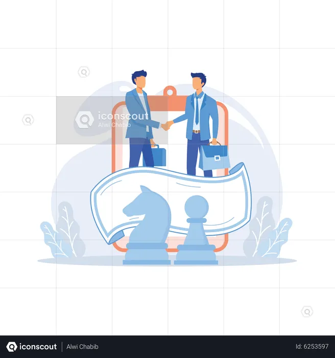 Strategische Partnerschaft  Illustration