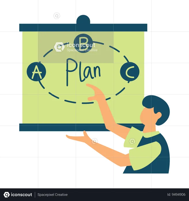 Strategy Plan Presentation  Illustration
