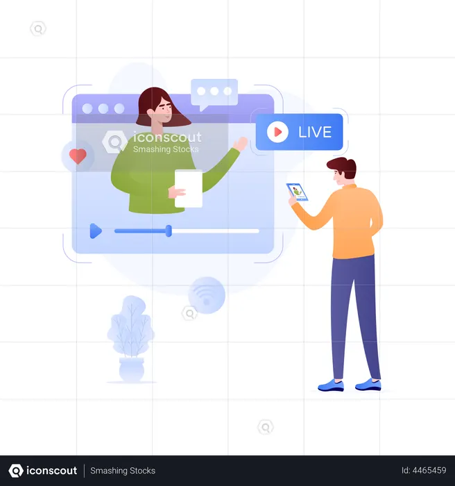 Streaming vidéo  Illustration