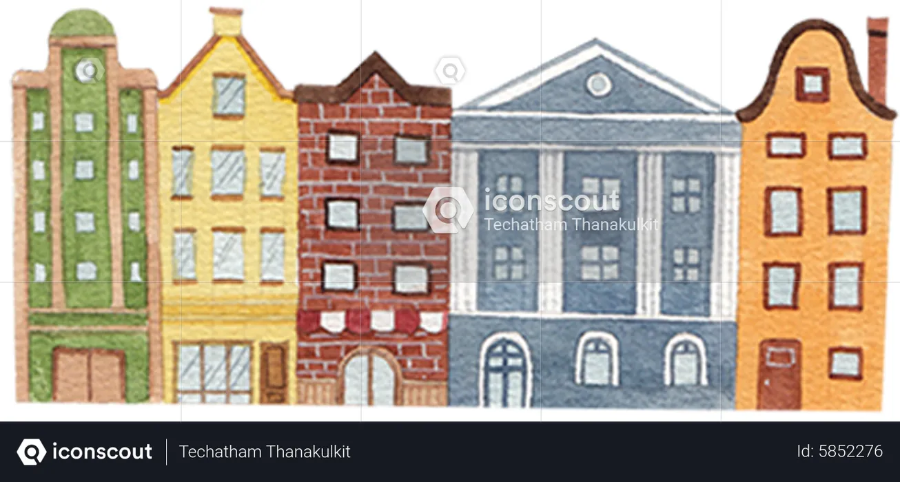 Street Building  Illustration