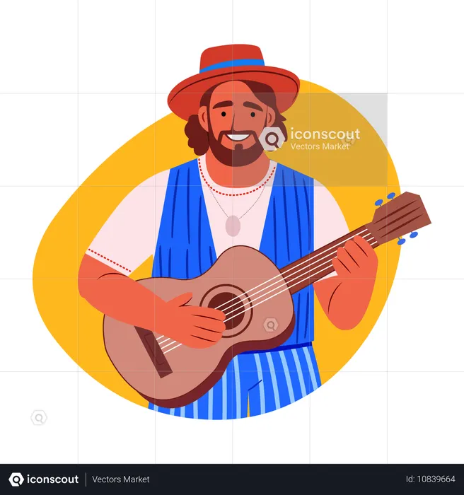 Street Performer  Illustration