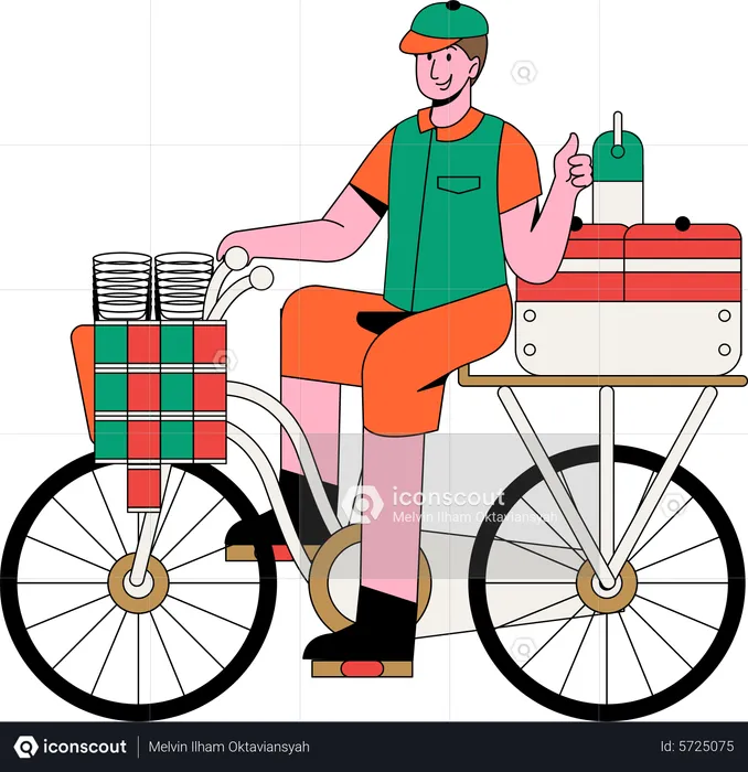 Street Vendor  Illustration