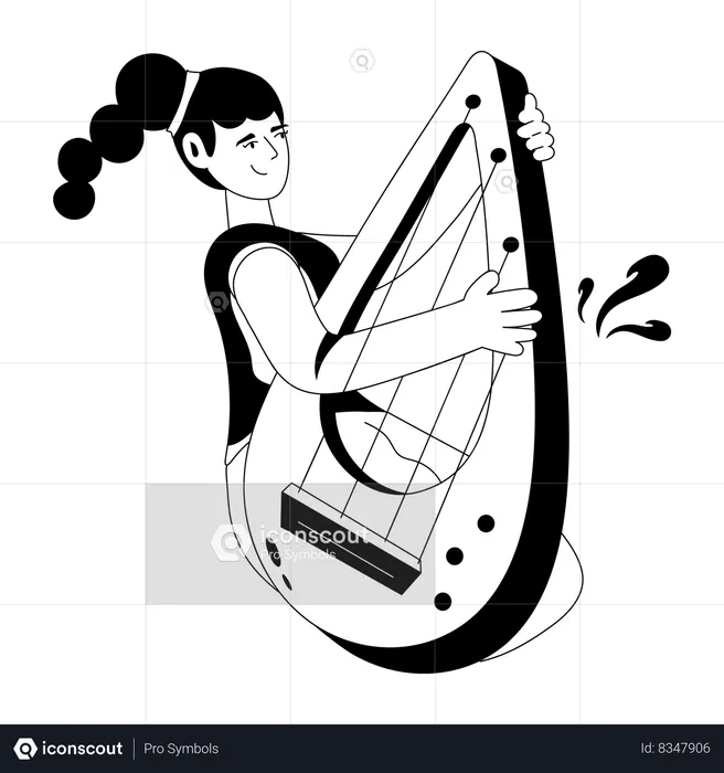 String Player  Illustration