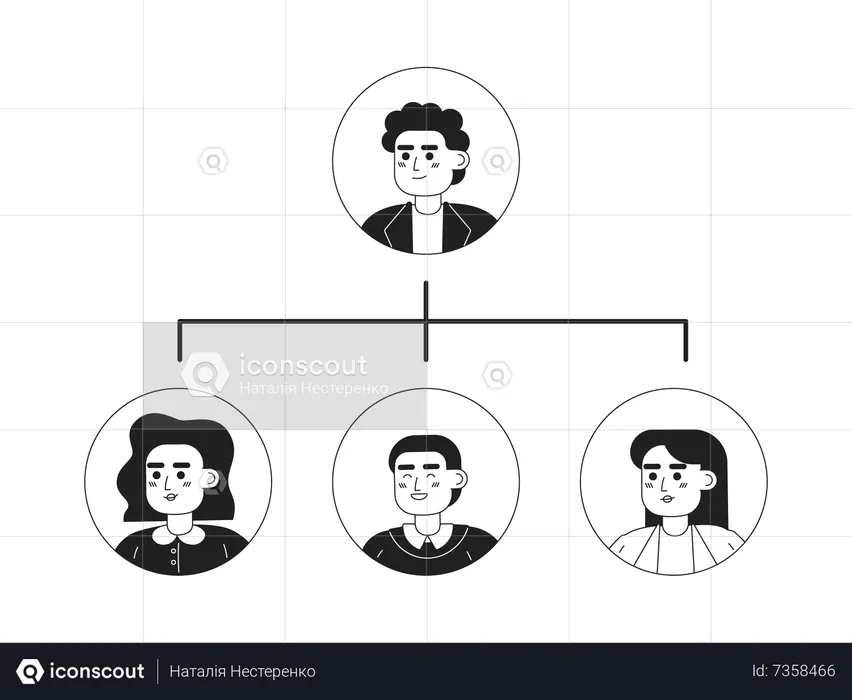 Structure de l'équipe  Illustration