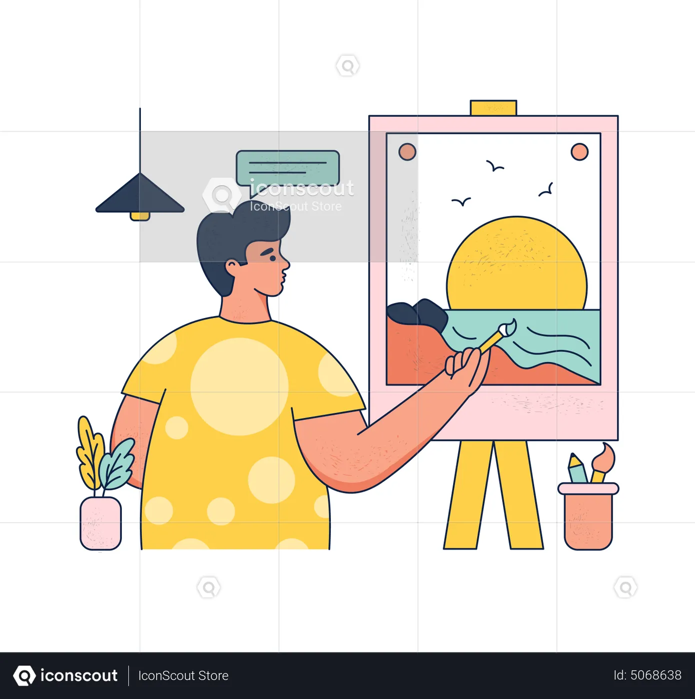 art class illustration free download