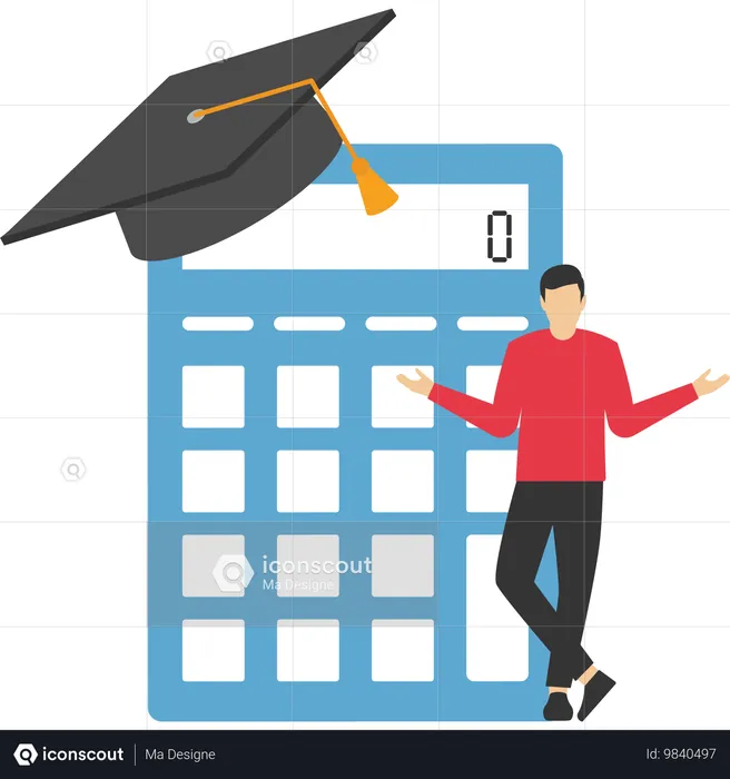 Student loan calculation  Illustration