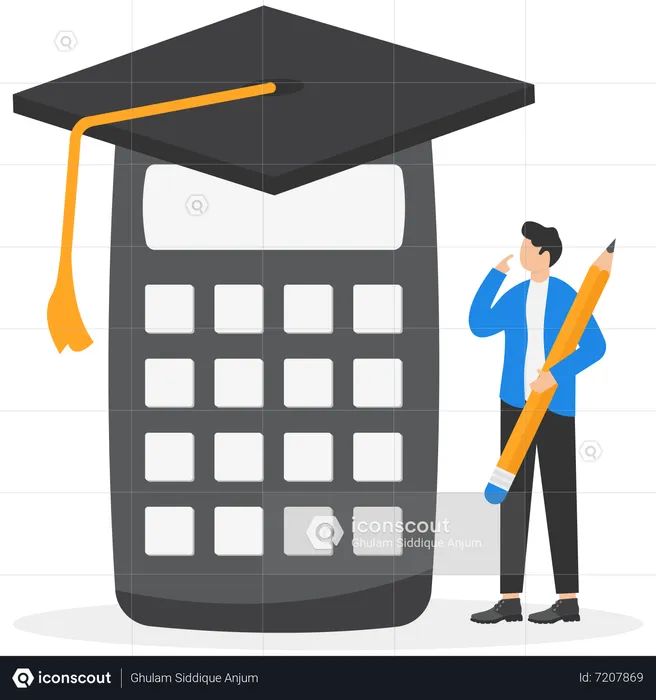 Student loan calculation  Illustration