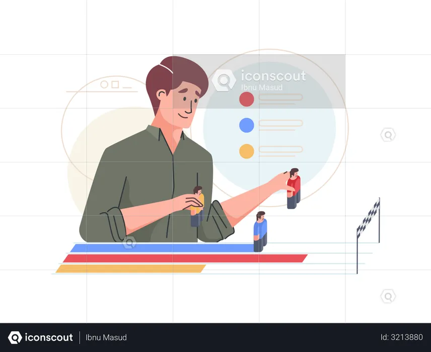 Student Progress tracking  Illustration