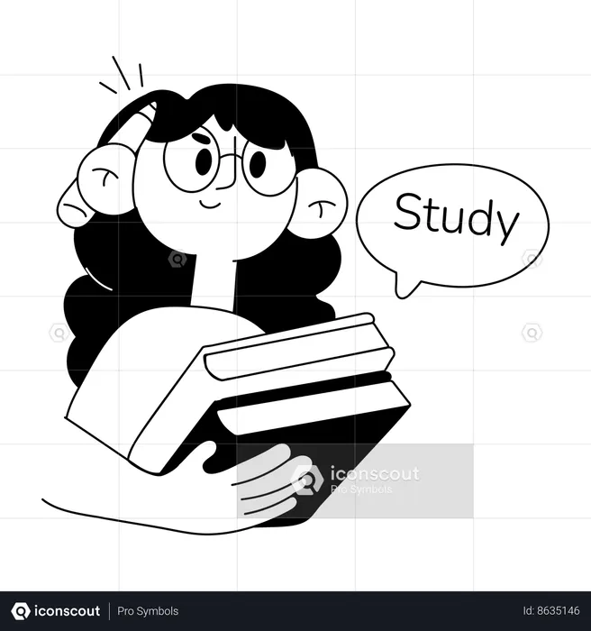 Study Books  Illustration