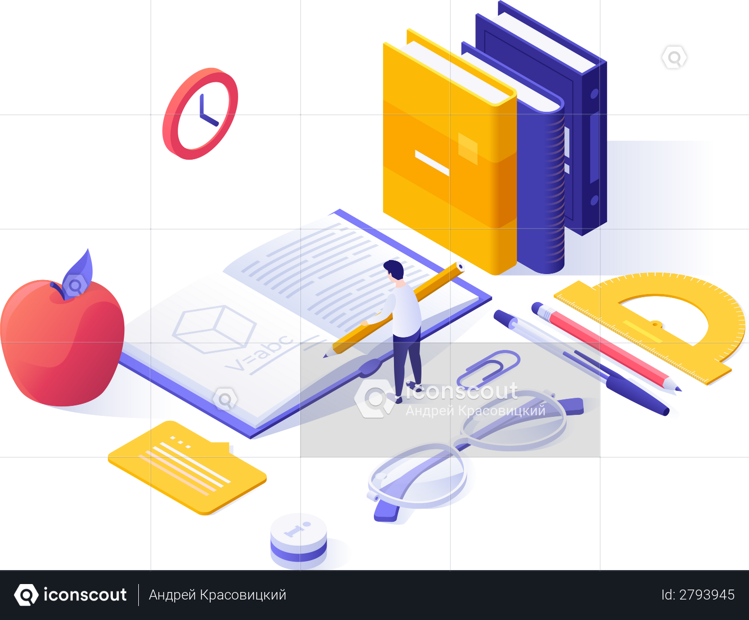 best-premium-study-material-illustration-download-in-png-vector-format