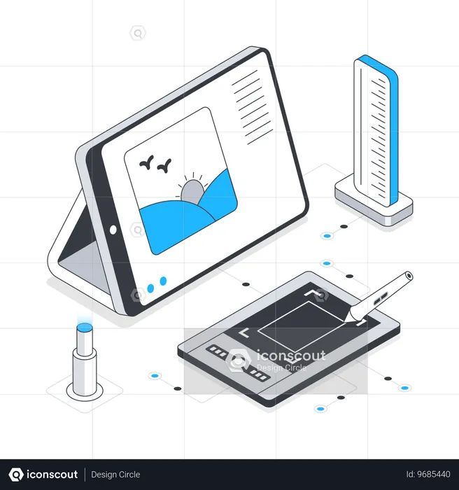 Conception d'onglets de stylet  Illustration