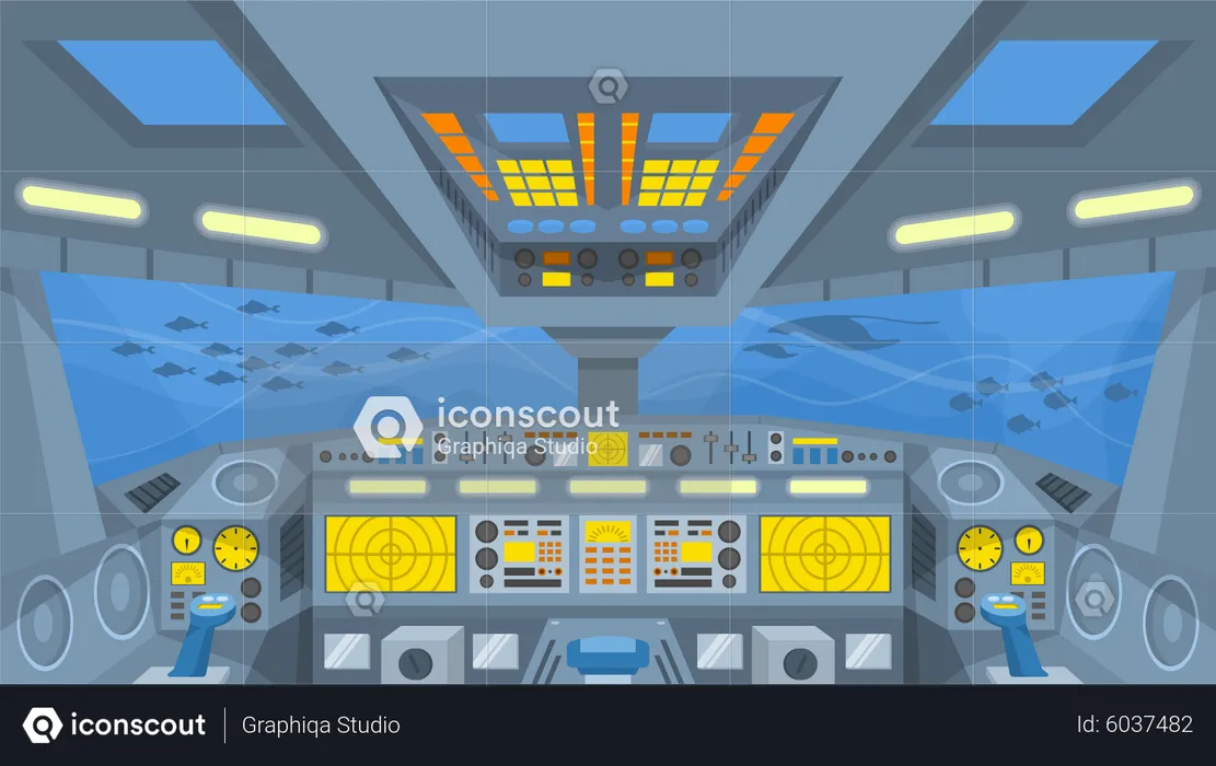 Submarine Cockpit  Illustration