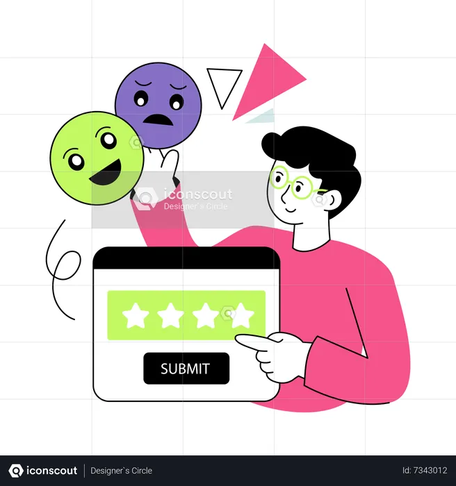 Submit Customer Review  Illustration